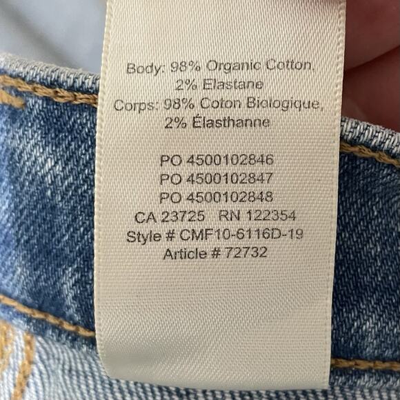 Aritzia Denim Forum Jeans Women Size 29 Blue The 70's Retro Cheeky Straight - Picture 10 of 10